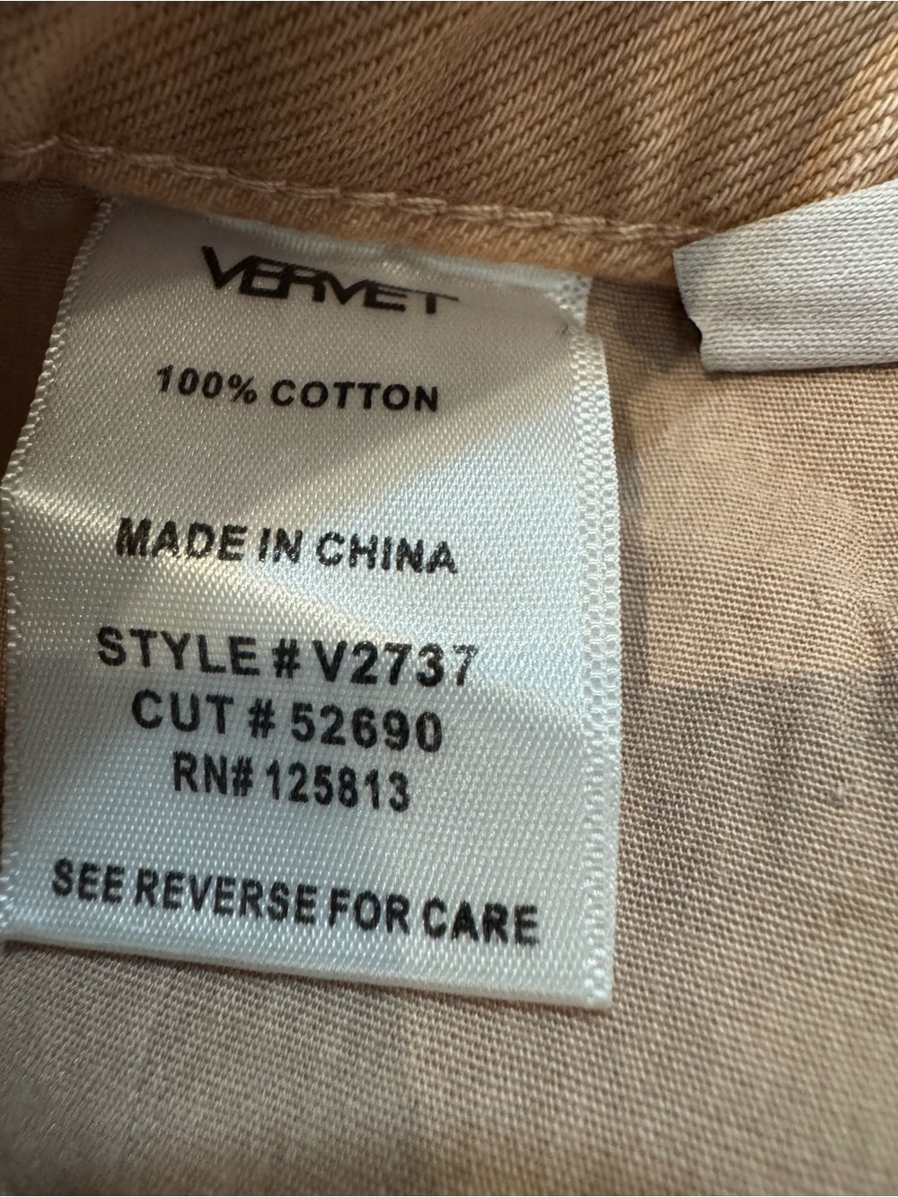 VERVET Light Brown High-Rise Distressed Vintage Flare Jeans - Picture 5 of 6